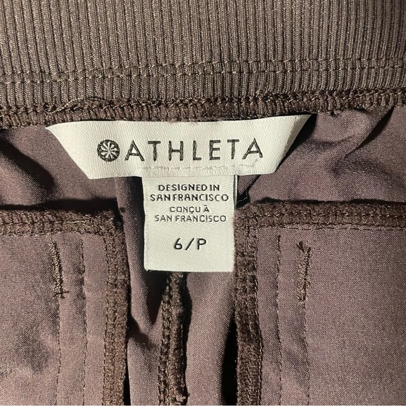 Athleta Brooklyn ankle mid rise utility pant in shale, size 6 - Picture 8 of 11